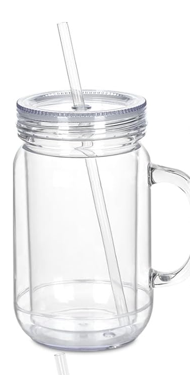 20 oz Acrylic Mason Jar