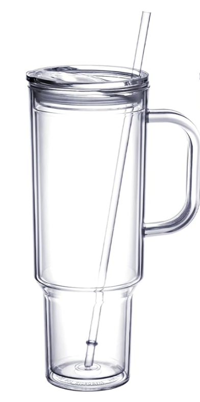 40 oz Acrylic Tumbler with Handle